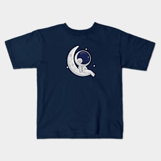 Astronaut and moon Kids T-Shirt